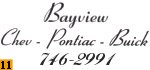 Bayview Chev Pontiac Buick GMC